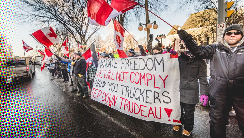 Dit is geen strijd voor alleen Canada, het is een strijd voor de wereld Vrijheidskonvooi truckers Canada